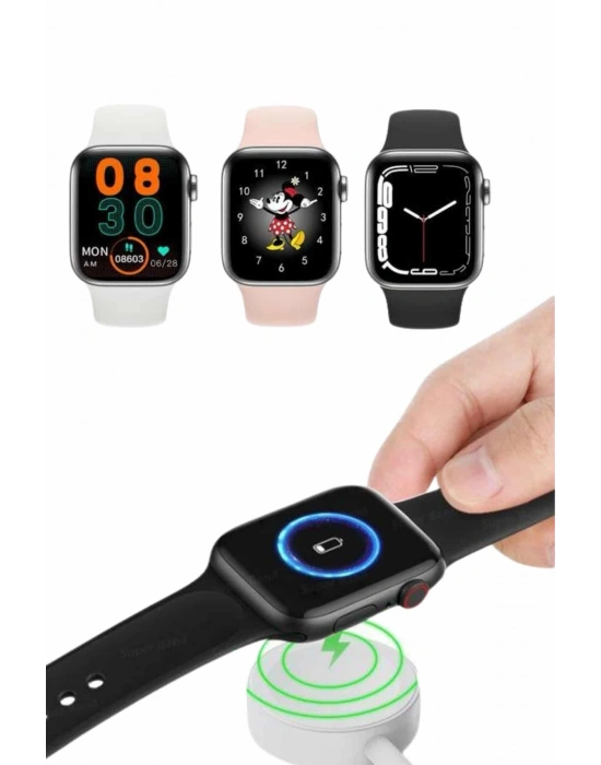 ® Akıllı Saat Yeni Nesil Android ve İOS Uyumlu Titreşim Modlu Alarm Kronometre