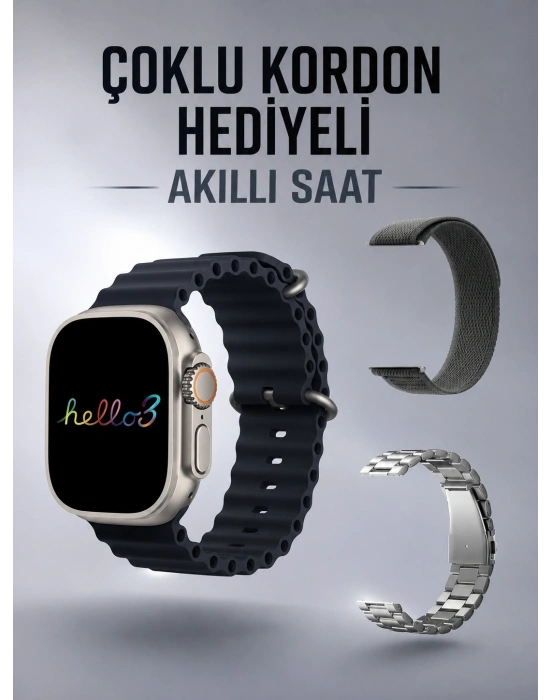 Akıllı Saat Yeni Nesil Bluetooth Bağlantılı Uyku Sağlık Takibi GPS Ve NFC Uyumlu