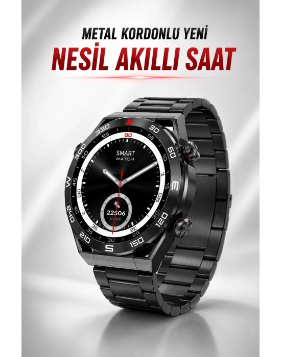 Akıllı Saat Yeni Nesil Bluetooth Bağlantılı Uyku ve Sağlık Takibi NFC ve GPS