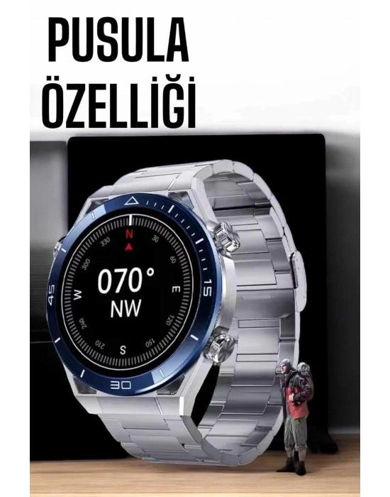 Akıllı Saat Yeni Nesil Bluetooth Bağlantılı Uyku ve Sağlık Takibi NFC ve GPS