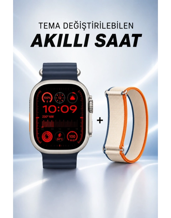 Akıllı Saat Yeni Nesil Sesli Asistan Uyku ve Sağlık Takibi Adımsayar