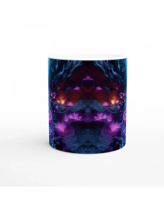 Akrep Burcu Baskılı Kahve Kupası - Astral Denizaltı Dünyası Vs3