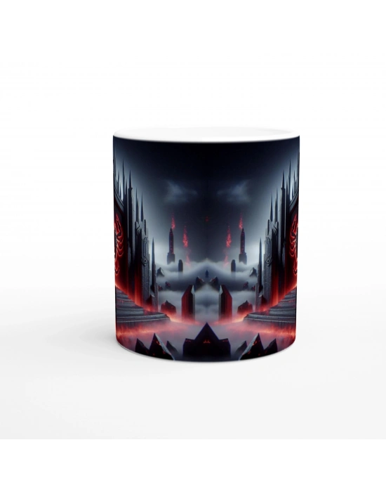 Akrep Burcu Baskılı Kahve Kupası - Burçlar Krallığı Şatosu Vs3