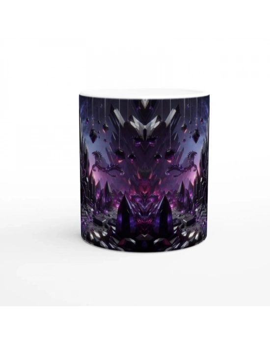 Akrep Burcu Baskılı Kahve Kupası - Büyülü Kristal Mağarası Temalı Vs1