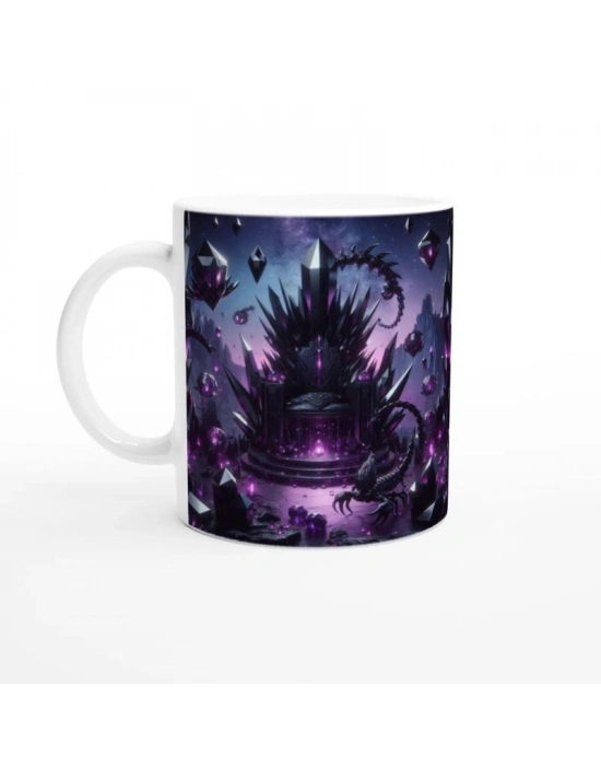 Akrep Burcu Baskılı Kahve Kupası - Büyülü Kristal Mağarası Temalı Vs4