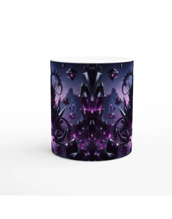 Akrep Burcu Baskılı Kahve Kupası - Büyülü Kristal Mağarası Temalı Vs4