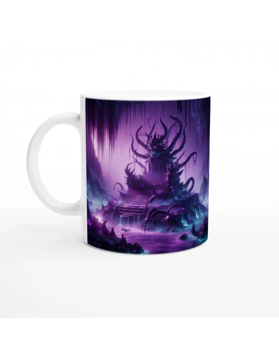 Akrep Burcu Baskılı Kahve Kupası - Elementsel Doğa Krallığı Temalı Vs1