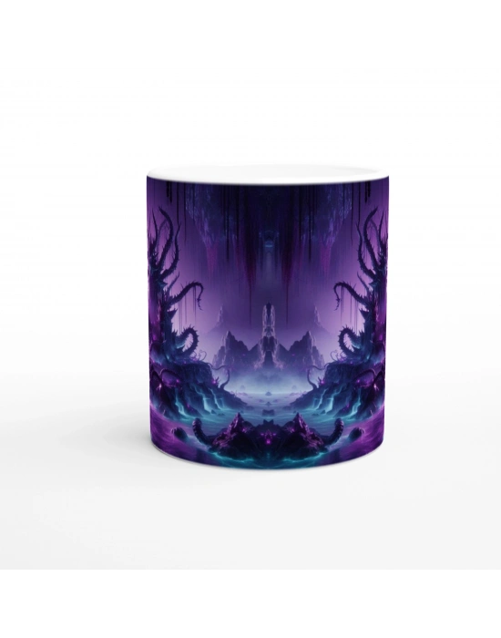 Akrep Burcu Baskılı Kahve Kupası - Elementsel Doğa Krallığı Temalı Vs1