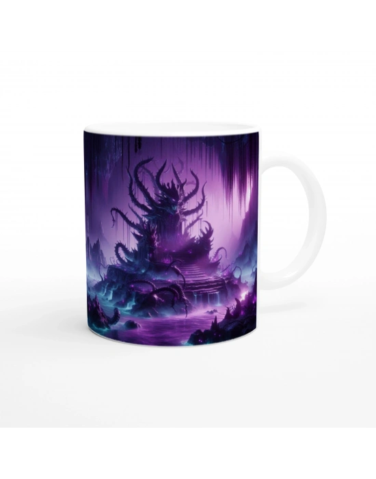 Akrep Burcu Baskılı Kahve Kupası - Elementsel Doğa Krallığı Temalı Vs1