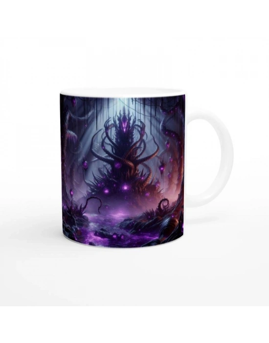 Akrep Burcu Baskılı Kahve Kupası - Elementsel Doğa Krallığı Temalı Vs2