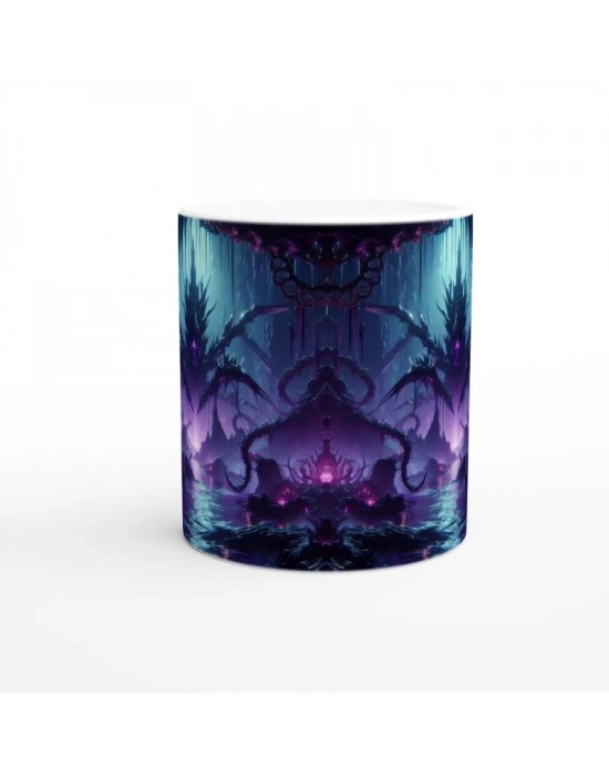 Akrep Burcu Baskılı Kahve Kupası - Elementsel Doğa Krallığı Temalı Vs4