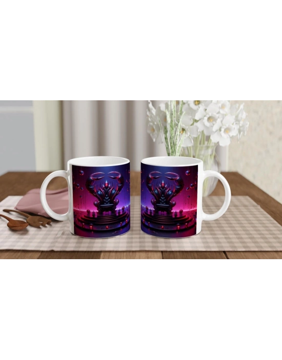 Akrep Burcu Baskılı Kahve Kupası - Galaktik Taht Odası Temalı Vs3