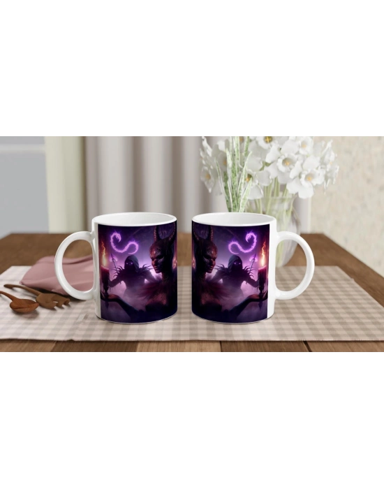 Akrep Burcu Baskılı Kahve Kupası - Zodyak Maskeli Balo Vs1