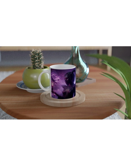 Akrep Burcu Baskılı Kahve Kupası - Zodyak Maskeli Balo Vs4