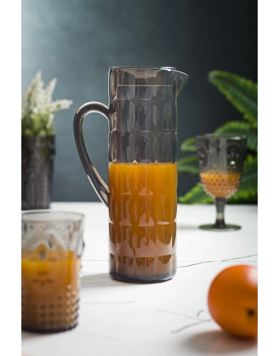 Akrilik Allegra 1,5 Lt Füme Sürahi (Buzdolabı Kapak Rafına Sığar)