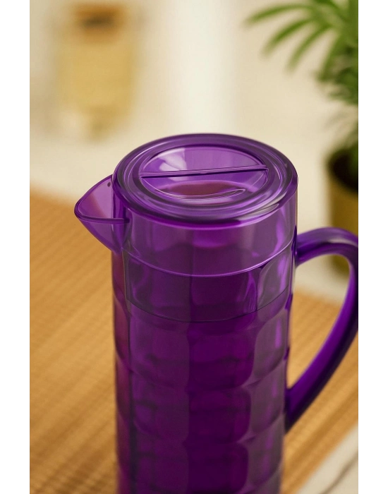 Akrilik Allegra 1,5 Lt Mor Sürahi (Buzdolabı Kapak Rafına Sığar)