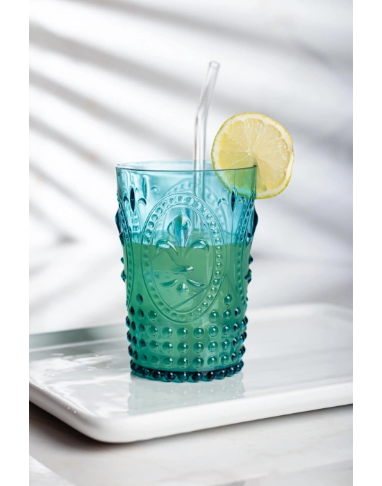 Akrilik Aquamarin Tekli Kısa Bardak & Su Meşrubat Kahve Yanı Bardağı 400 ml ( Cam Değildir )