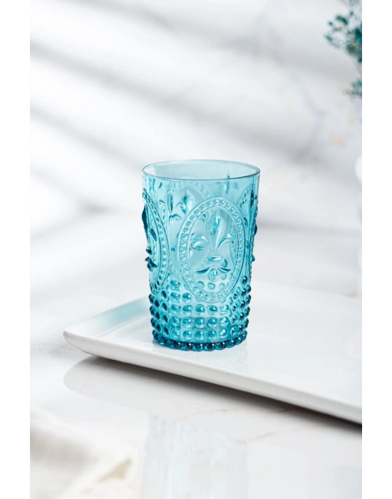 Akrilik Aquamarin Tekli Kısa Bardak & Su Meşrubat Kahve Yanı Bardağı 400 ml ( Cam Değildir )