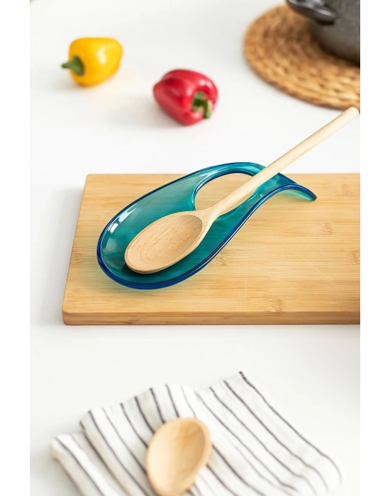 Akrilik Aquamarin Tezgah Üstü Kirli Kaşıklık & Kepçe Altlığı