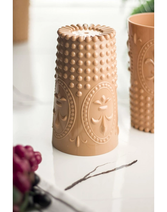 Akrilik Bal Tekli Uzun Bardak & Su Meşrubat Bardağı 750 ml ( Büyük Boy & Cam Değildir )