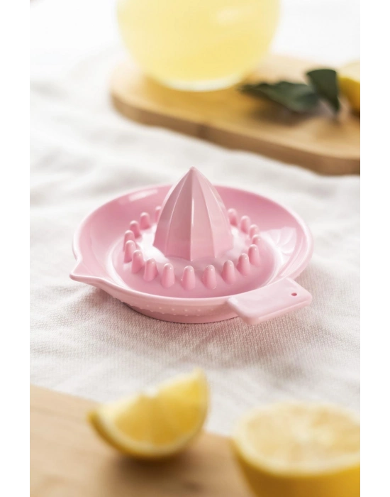 Akrilik Koyu Pembe Limon Sıkacağı Pratik Limon Sıkacağı