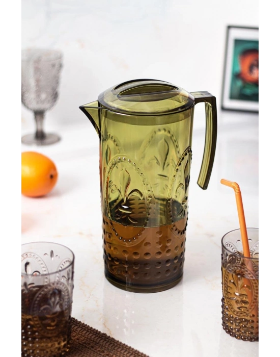 Akrilik Magic 2,3 Lt Koyu Yeşil Sürahi ( Cam Değildir !!! )