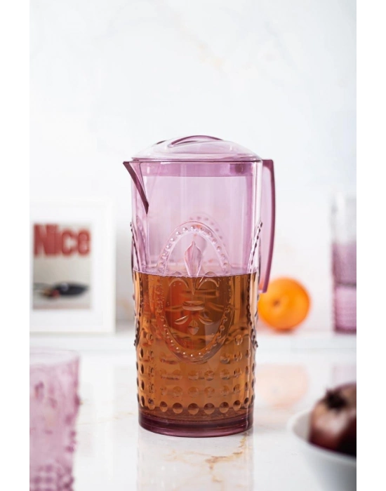 Akrilik Magic 2,3 Lt Mürdüm Sürahi ( Cam Değildir !!! )