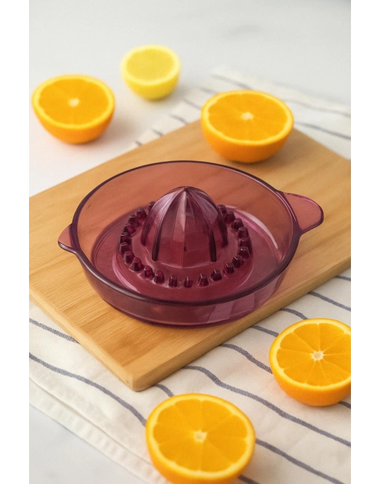 Akrilik Mürdüm Narenciye Limon & Portakal Sıkacağı Pratik Portakal Sıkacağı