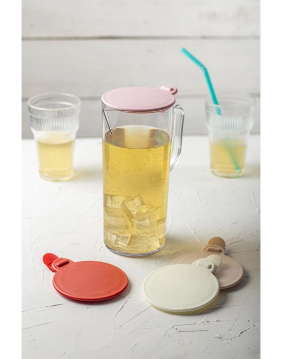 Akrilik Ölçekli 1 Lt Sürahi & Ölçü Kabı (Buzdolabı Kapak Rafına Sığar)