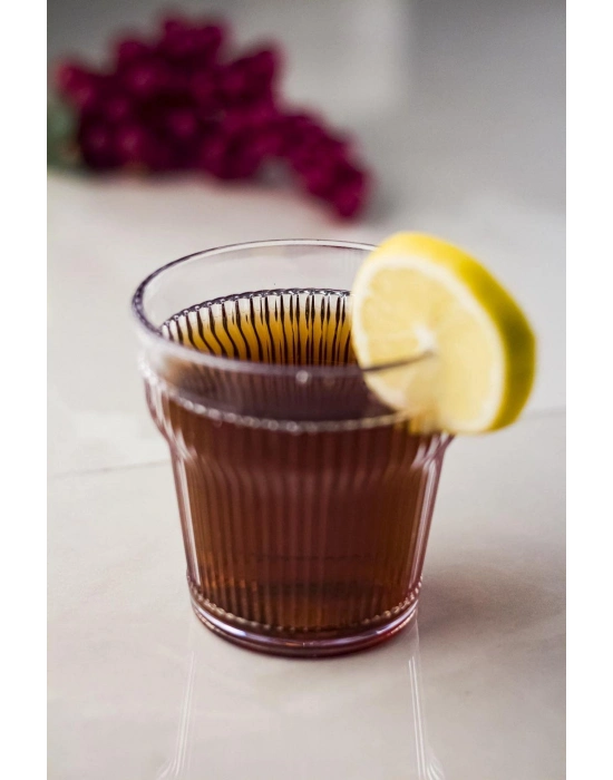 Akrilik Şeffaf 6lı Kısa Bardak & Su Meşrubat Kahve Yanı Bardağı 300 ml ( Cam Değildir )