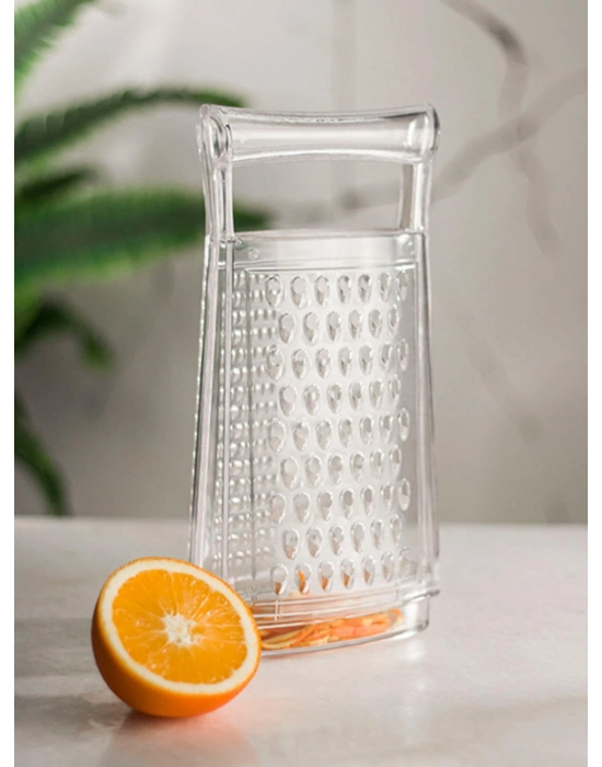 Akrilik Şeffaf El Kesmeyen Hazneli Rende