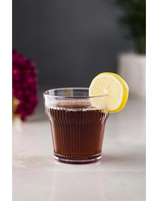 Akrilik Şeffaf Tekli Kısa Bardak & Su Meşrubat Kahve Yanı Bardağı 300 ml ( Cam Değildir )