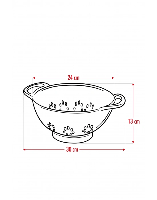 Akrilik Yeşil Makarna Süzgeçi & Sebze Meyve Süzgeçi