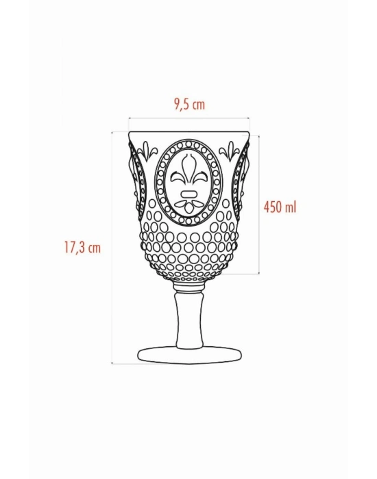 Akrilik Yeşil Tekli Kadeh & Su Meşrubat Kahve Yanı Bardağı 450 ml ( Cam Değildir )