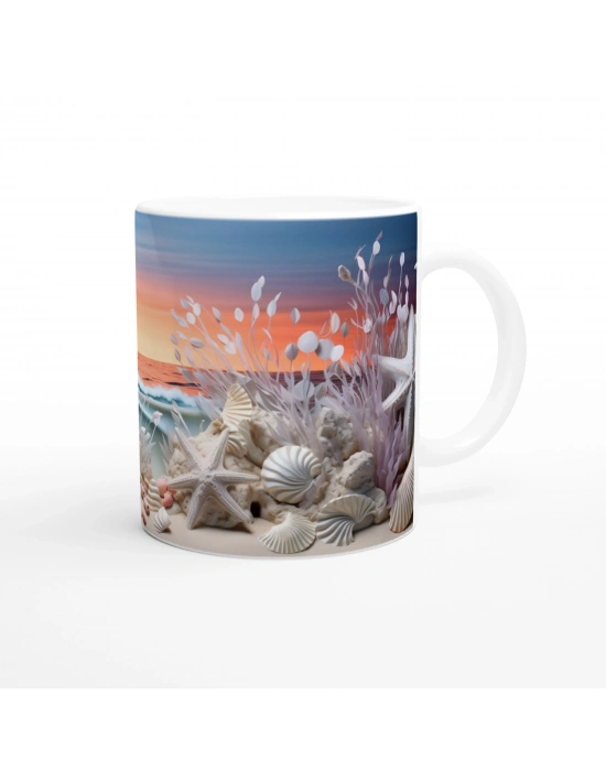 Akşam Işığında Deniz Yıldızları Kupa Bardak