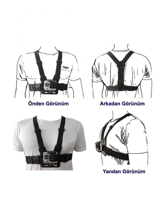 Aksiyon Kamerası Göğüse Sabitleme Kemeri