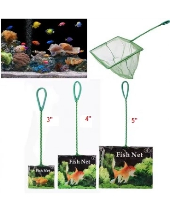 Akvaryum Balık Yakalama Kepçesi 4 inç 10 cm