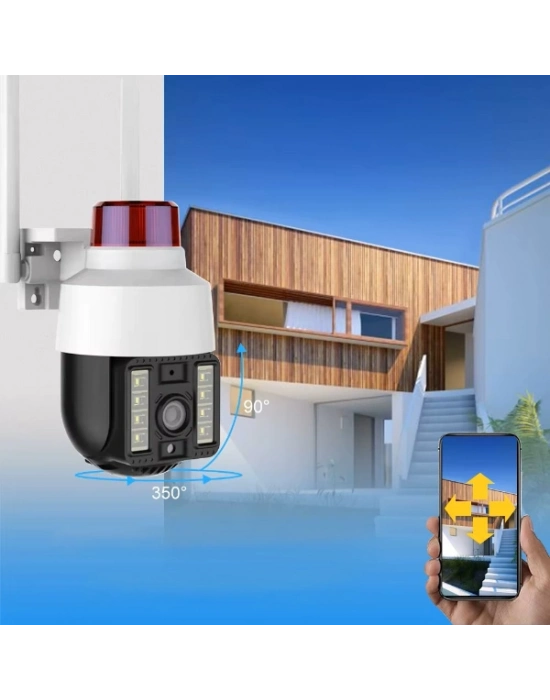 Alarmlı Dış Mekan Güvenlik Kamerası