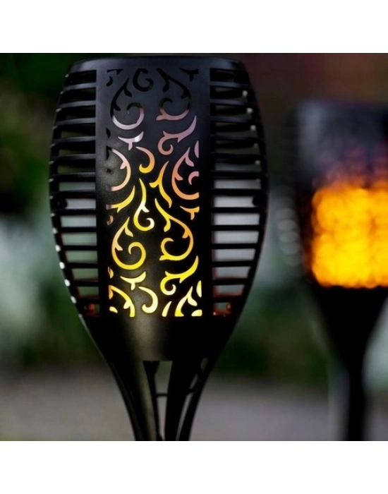 Alev Efektli Solar Bahçe Lambası (51 Cm)