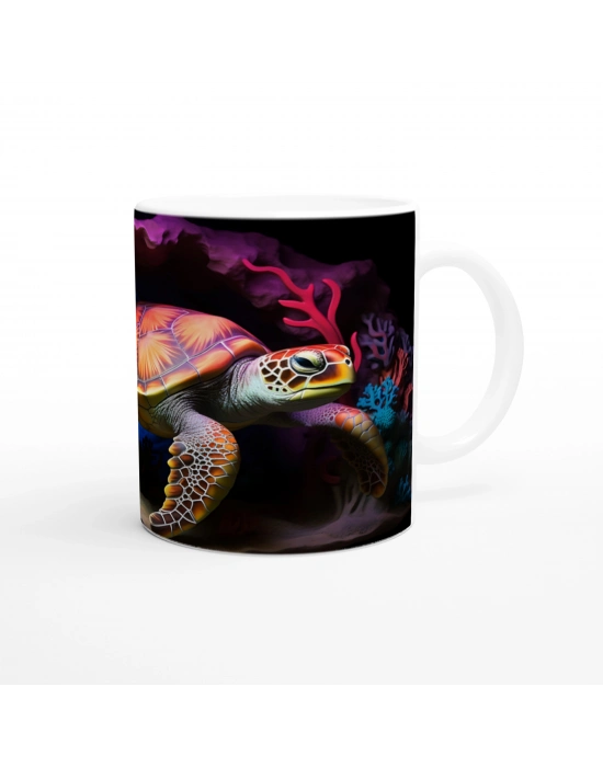 Alev Kabuklu Su Altı Kaplumbağası Kupa Bardak