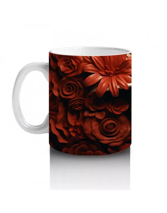 Alev Kırmızısı Saçlar ve Beyaz Maske – Hediyelik Kahve Kupası