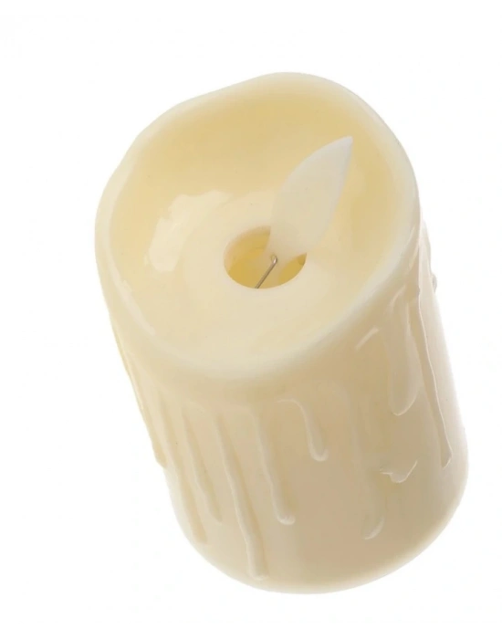 Alevli Led Mum Hareketli Alev Görünümlü Dekoratif Mum - 7cm