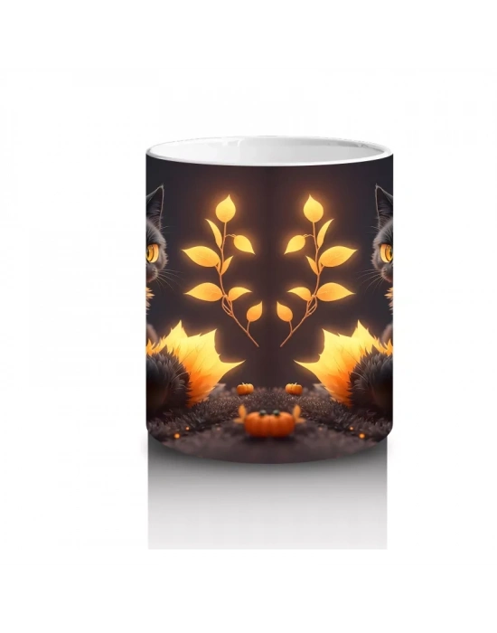 Alevli Taçlı Cadı Figürü – Hediyelik Kahve Kupası