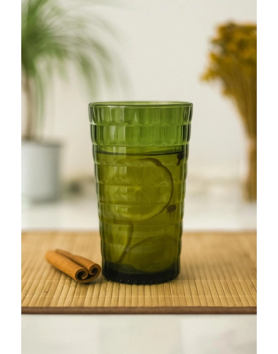 Allegra Koyu Yeşil Bardak - 750 ml Tekli Akrilik Malzeme - Cam Değildir Kırılmaya Dayanıklı