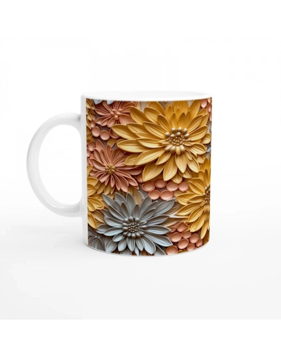 Altın Çiçek Tarlası Kupa Bardak