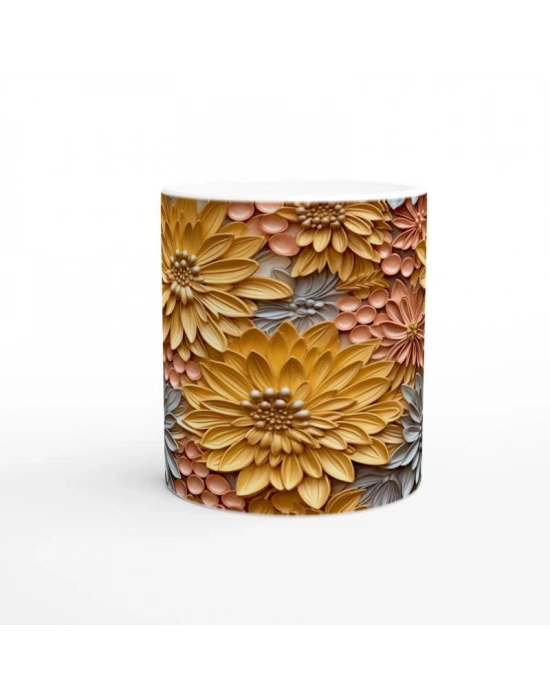 Altın Çiçek Tarlası Kupa Bardak