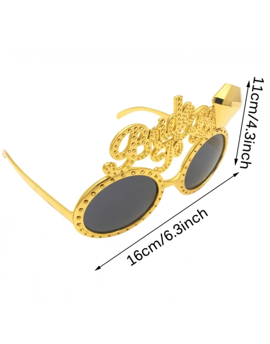 Altın Renk Bride To Be Yazılı Gelin Gözlüğü