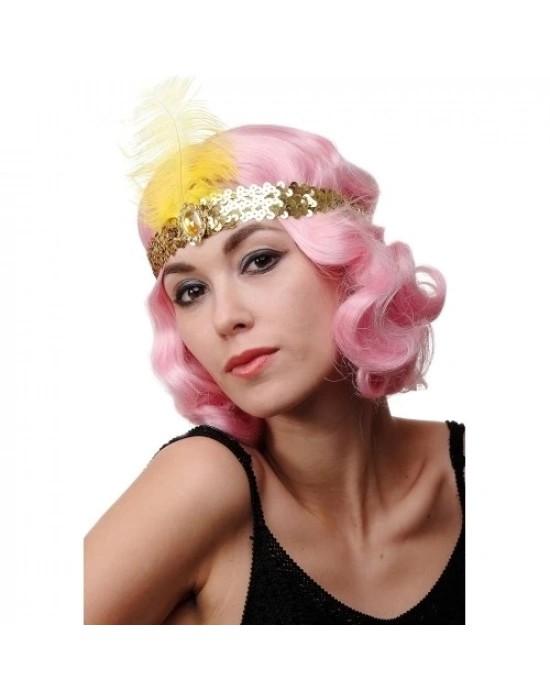 Altın Renk Çarliston Saç Bandı