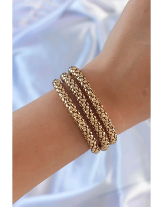 Altın Renk Çoklu Kadın Bileklik