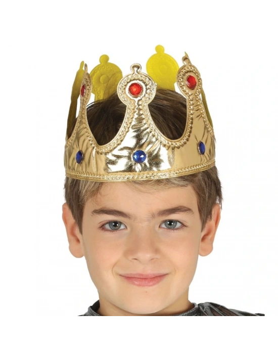 Altın Renk Eva Malzemeden İmal Çocuk Kral Tacı 57 Cm